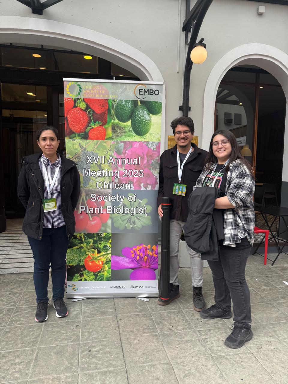 MJP Lab members at the XVII Annual Meeting 2025 of the Chilean Society of Plant Biologists in Valdivia